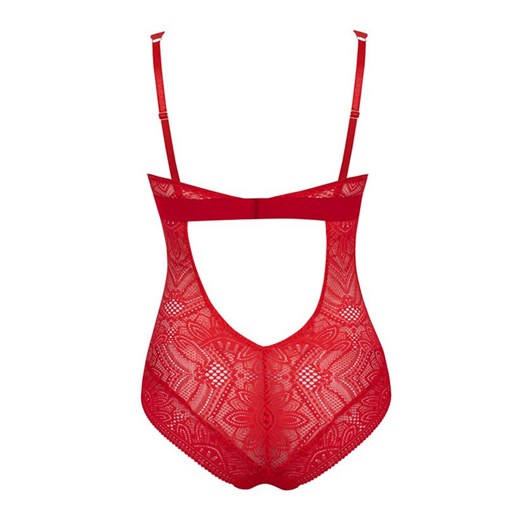 Czerwony body damskie Desire, Kolor czerwony, Rozmiar S, Mefemi ze sklepu Intymna w kategorii Body damskie - zdjęcie 171189047