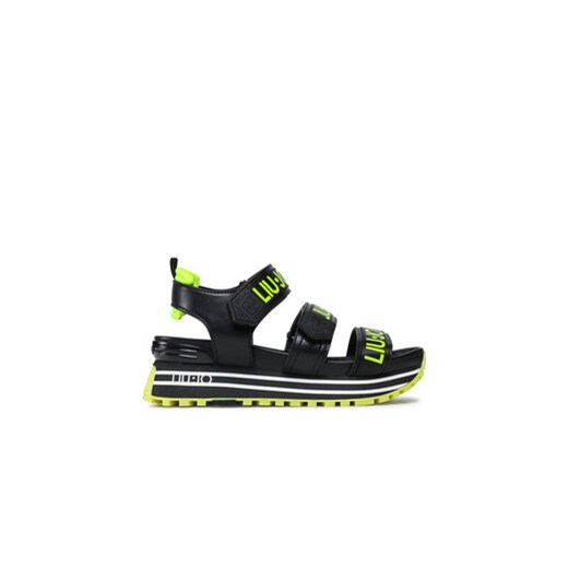 Liu Jo Sandały Maxi Wonder Sandal 7 BA2145 TX121 Czarny ze sklepu MODIVO w kategorii Sandały damskie - zdjęcie 171189335