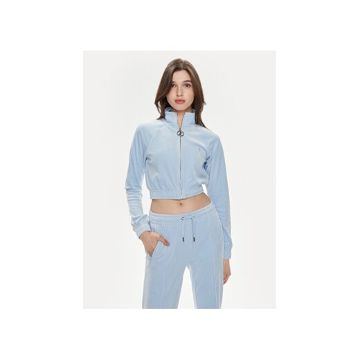 Juicy Couture Bluza Tasha JCWCT24306 Niebieski Slim Fit ze sklepu MODIVO w kategorii Bluzy damskie - zdjęcie 171189347