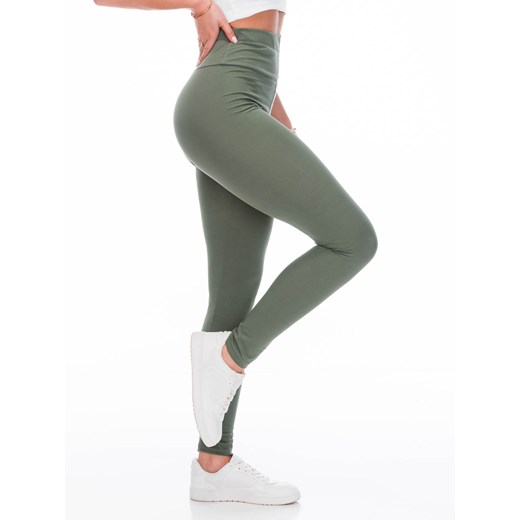 Spodnie damskie legginsy 251PLR - zielone ze sklepu Edoti w kategorii Spodnie damskie - zdjęcie 171189509