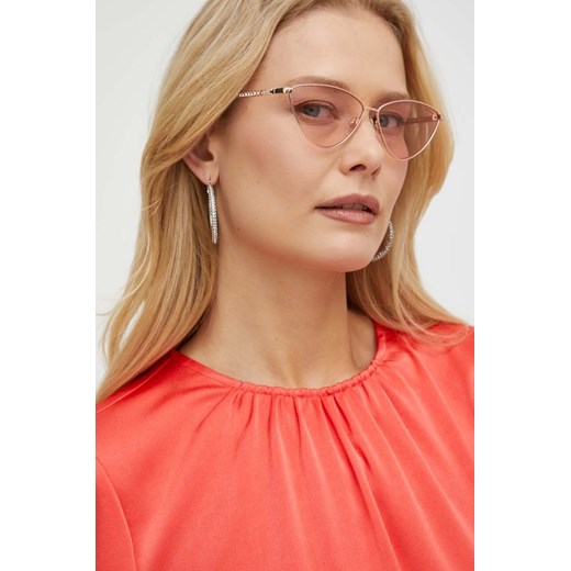 Guess okulary przeciwsłoneczne damskie kolor różowy ze sklepu ANSWEAR.com w kategorii Okulary przeciwsłoneczne damskie - zdjęcie 171191099
