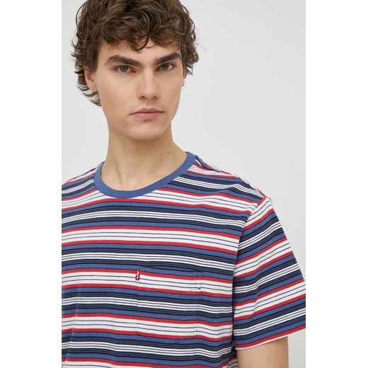 Levi&apos;s t-shirt bawełniany męski kolor fioletowy z nadrukiem L ANSWEAR.com
