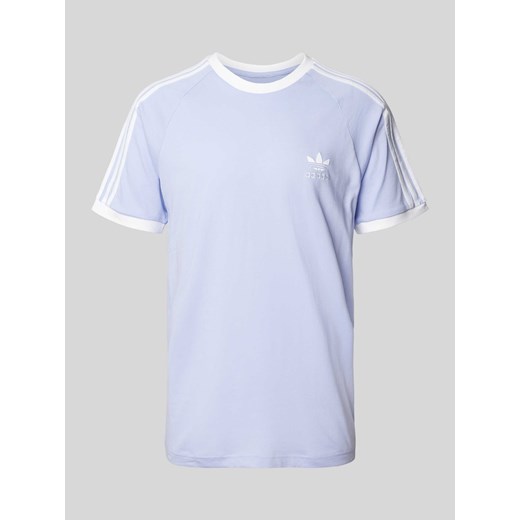 T-shirt z wyhaftowanym logo model ‘3-STRIPES’ ze sklepu Peek&Cloppenburg  w kategorii T-shirty męskie - zdjęcie 171193148