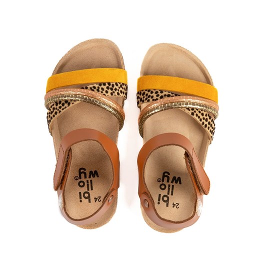 billowy Sandały "Rosso" w kolorze jasnobrązowym Billowy 29 Limango Polska okazyjna cena