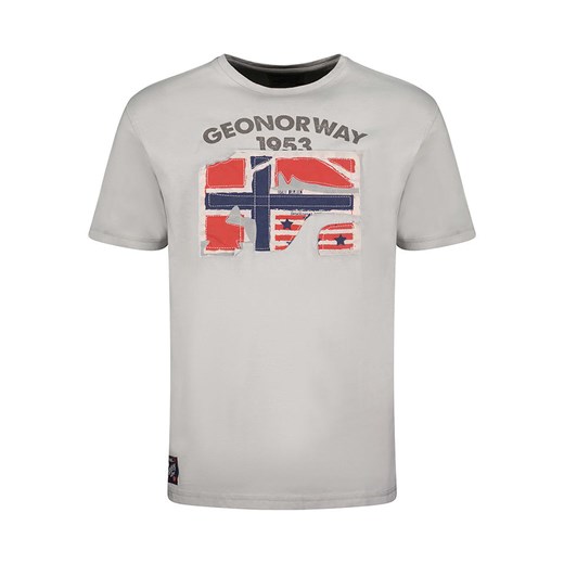 Geographical Norway Koszulka &quot;Jotz&quot; w kolorze jasnoszarym ze sklepu Limango Polska w kategorii T-shirty męskie - zdjęcie 171195446