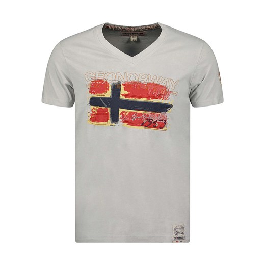 Geographical Norway Koszulka &quot;Joasis&quot; w kolorze jasnoszarym ze sklepu Limango Polska w kategorii T-shirty męskie - zdjęcie 171195555