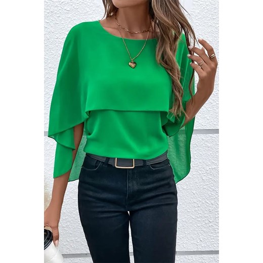 Bluzka ELDENTA GREEN ze sklepu Ivet Shop w kategorii Bluzki damskie - zdjęcie 171196955