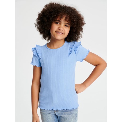 Sinsay - Koszulka - błękitny ze sklepu Sinsay w kategorii Bluzki dziewczęce - zdjęcie 171198488
