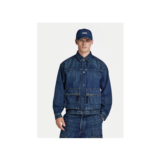 G-Star Raw Kurtka jeansowa Utility D24330-D577-G334 Niebieski Regular Fit ze sklepu MODIVO w kategorii Kurtki męskie - zdjęcie 171200588