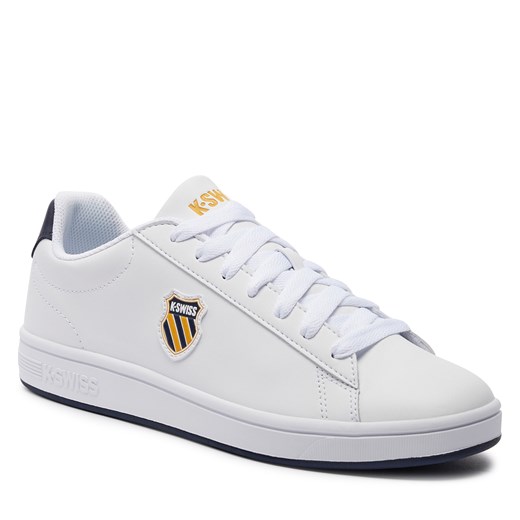 Sneakersy K-Swiss Court Shield 06599-856-M Biały ze sklepu eobuwie.pl w kategorii Buty sportowe męskie - zdjęcie 171203759