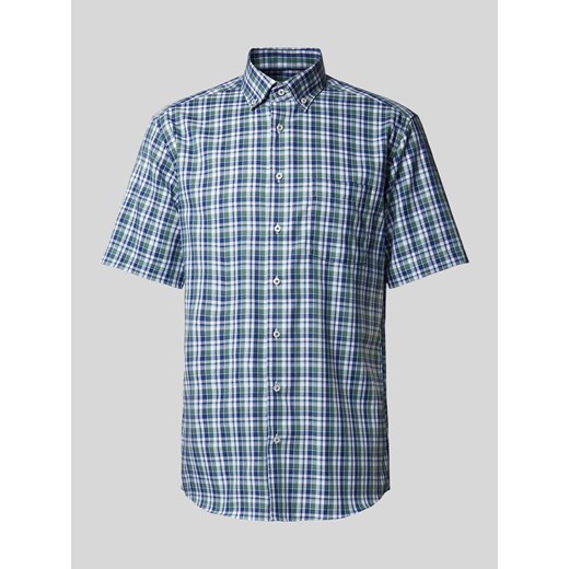 Koszula biznesowa o kroju modern fit ze wzorem w szkocką kratę ze sklepu Peek&Cloppenburg  w kategorii Koszule męskie - zdjęcie 171205705