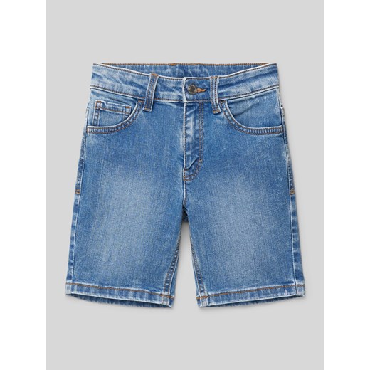 Szorty jeansowe o kroju skinny fit z 5 kieszeniami ze sklepu Peek&Cloppenburg  w kategorii Spodenki chłopięce - zdjęcie 171205738