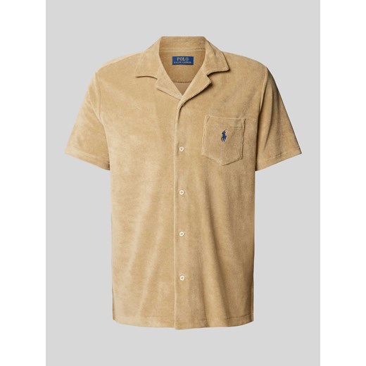 Koszula casualowa o kroju slim fit z rękawem o dł. 1/2 ze sklepu Peek&Cloppenburg  w kategorii Koszule męskie - zdjęcie 171205768