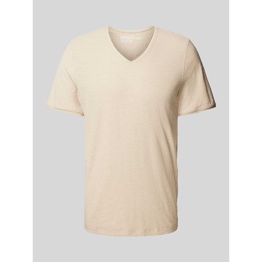T-shirt z dekoltem w serek ze sklepu Peek&Cloppenburg  w kategorii T-shirty męskie - zdjęcie 171205796