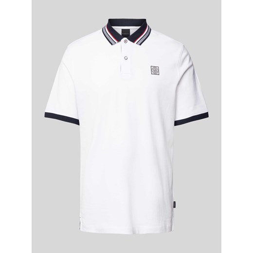 Koszulka polo z obszyciem w kontrastowym kolorze ze sklepu Peek&Cloppenburg  w kategorii T-shirty męskie - zdjęcie 171205828