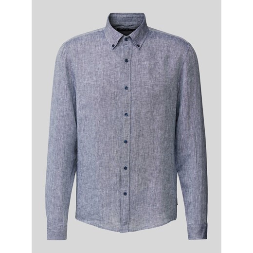 Koszula casualowa o kroju Slim Fit z lnu ze sklepu Peek&Cloppenburg  w kategorii Koszule męskie - zdjęcie 171206015