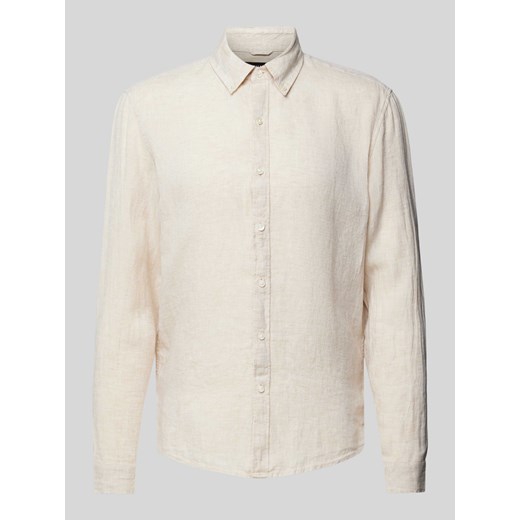 Koszula casualowa o kroju Slim Fit z lnu ze sklepu Peek&Cloppenburg  w kategorii Koszule męskie - zdjęcie 171206065