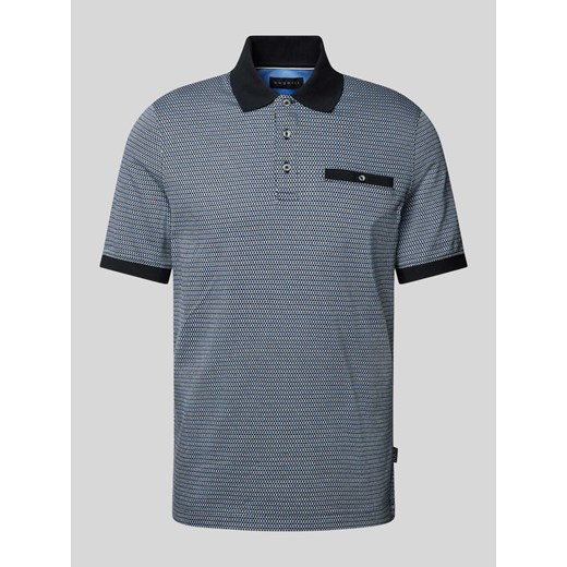 Koszulka polo z obszyciem w kontrastowym kolorze ze sklepu Peek&Cloppenburg  w kategorii T-shirty męskie - zdjęcie 171206107
