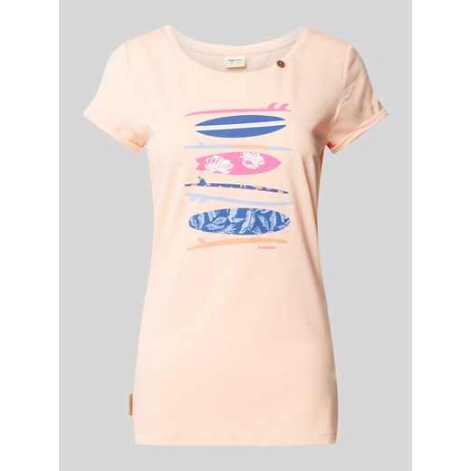 T-shirt z nadrukowanym motywem ze sklepu Peek&Cloppenburg  w kategorii Bluzki damskie - zdjęcie 171206258