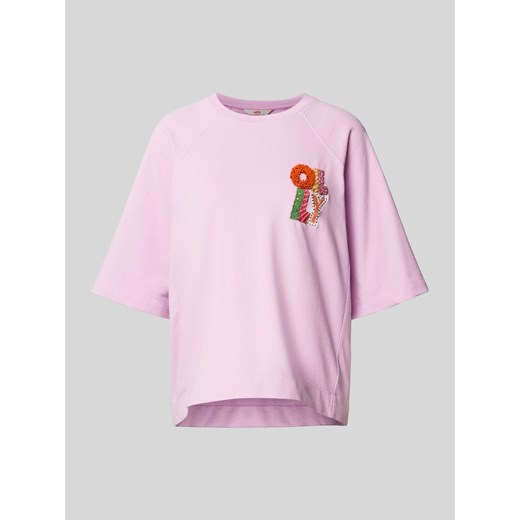 T-shirt o kroju oversized z ozdobnym obszyciem model ‘HENRY’ ze sklepu Peek&Cloppenburg  w kategorii Bluzki damskie - zdjęcie 171206355