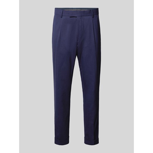 Spodnie garniturowe w jednolitym kolorze model ‘Louis’ ze sklepu Peek&Cloppenburg  w kategorii Spodnie męskie - zdjęcie 171206385