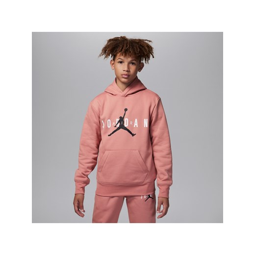 Bluza z kapturem dla dużych dzieci Jordan - Różowy ze sklepu Nike poland w kategorii Bluzy chłopięce - zdjęcie 171206718