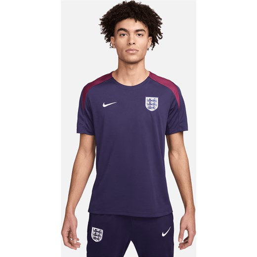 Męska dzianinowa koszulka piłkarska z krótkim rękawem Nike Dri-FIT Anglia Strike - Fiolet ze sklepu Nike poland w kategorii T-shirty męskie - zdjęcie 171206757