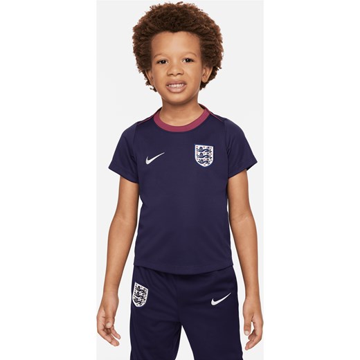 Koszulka piłkarska z krótkim rękawem dla małych dzieci Nike Dri-FIT Anglia Academy Pro - Fiolet ze sklepu Nike poland w kategorii T-shirty chłopięce - zdjęcie 171206786