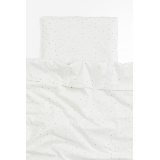 H & M - Komplet pościeli do łóżeczka - Biały ze sklepu H&M w kategorii Pościel dziecięca - zdjęcie 171206845