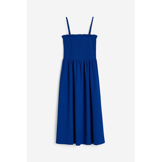 H & M - Sukienka z elastycznym marszczeniem - Niebieski H & M S H&M