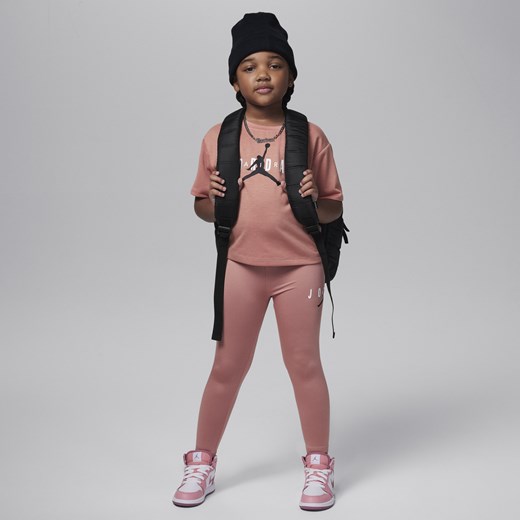 Zestaw z legginsami przyjazny środowisku dla małych dzieci Jordan - Różowy Jordan 6X Nike poland