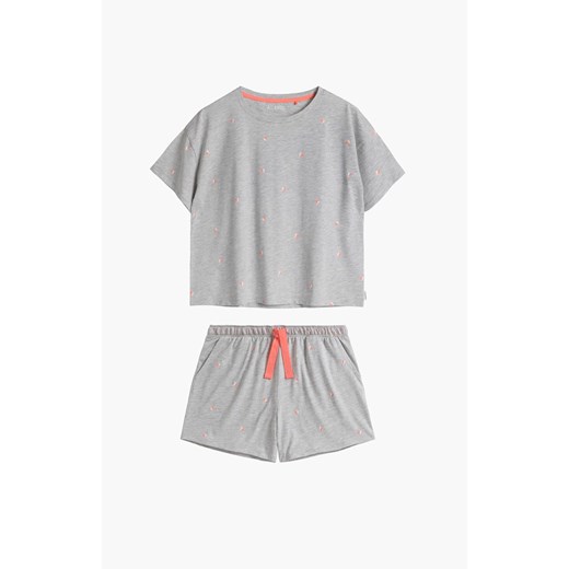 Piżama damska szara Heart NLP-469, Kolor szary-wzór, Rozmiar S, ATLANTIC ze sklepu Primodo w kategorii Piżamy damskie - zdjęcie 171209036