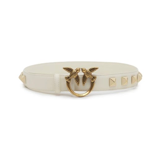 Pinko Skórzany pasek LOVE BERRY H3 BELT VITELLO SET Pinko XS wyprzedaż Gomez Fashion Store