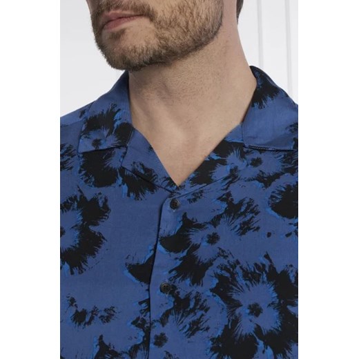 Koszula męska Calvin Klein z klasycznym kołnierzykiem młodzieżowa z krótkimi rękawami 