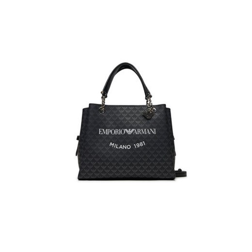Shopper bag Emporio Armani z nadrukiem na ramię 