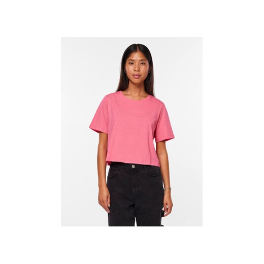 Pieces T-Shirt Sara 17146319 Różowy Oversize ze sklepu MODIVO w kategorii Bluzki damskie - zdjęcie 171212445