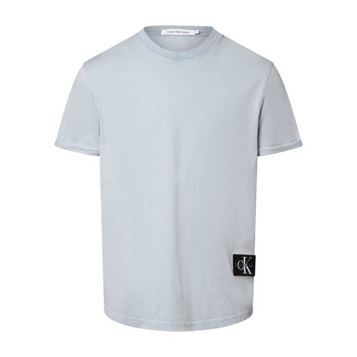Calvin Klein Jeans Koszulka męska Mężczyźni Bawełna jasnoniebieski jednolity ze sklepu vangraaf w kategorii T-shirty męskie - zdjęcie 171213607