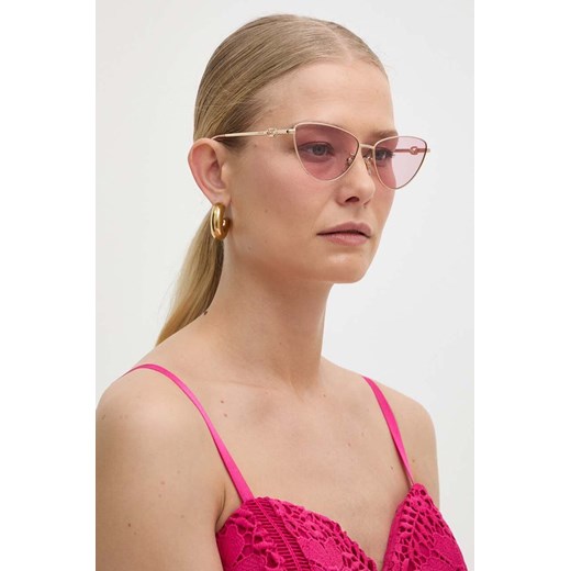 Furla okulary przeciwsłoneczne damskie kolor różowy SFU715_59300Y ze sklepu ANSWEAR.com w kategorii Okulary przeciwsłoneczne damskie - zdjęcie 171213725