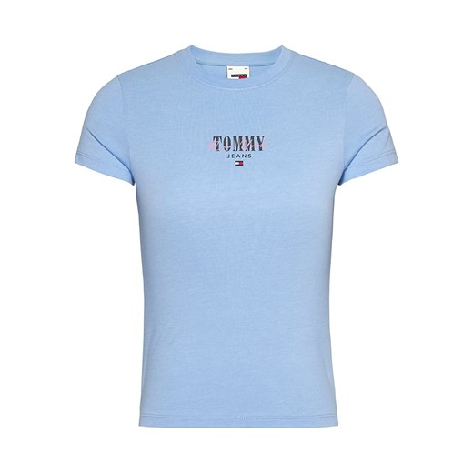 TOMMY JEANS Koszulka w kolorze błękitnym ze sklepu Limango Polska w kategorii Bluzki damskie - zdjęcie 171214907