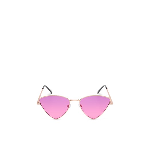 Cropp - Różowe okulary przeciwsłoneczne - różowy ze sklepu Cropp w kategorii Okulary przeciwsłoneczne damskie - zdjęcie 171215885