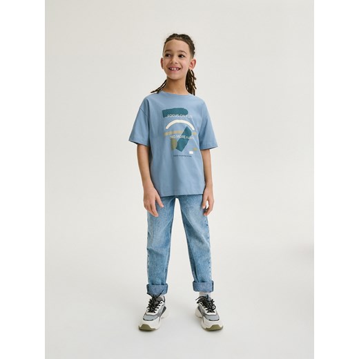 Reserved - T-shirt regular - niebieski ze sklepu Reserved w kategorii T-shirty chłopięce - zdjęcie 171217027