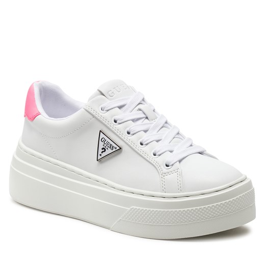 Sneakersy Guess FLGAMA ELE12 Biały ze sklepu eobuwie.pl w kategorii Trampki damskie - zdjęcie 171218608