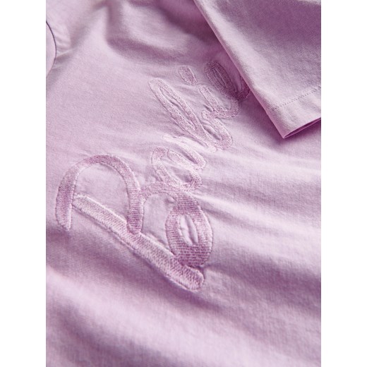 Reserved - T-shirt z haftem Barbie™ - różowy Reserved S Reserved