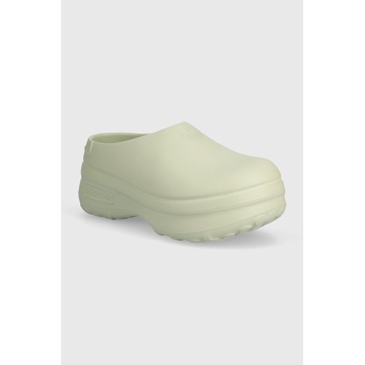 adidas Originals buty Adifom Stan Mule W damskie kolor zielony na platformie IE0478 ze sklepu PRM w kategorii Klapki damskie - zdjęcie 171220638