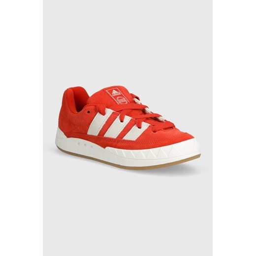 adidas Originals sneakersy zamszowe Adimatic kolor czerwony IF8796 ze sklepu PRM w kategorii Buty sportowe męskie - zdjęcie 171220678
