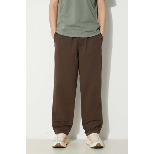 ICECREAM spodnie bawełniane Skate Pant kolor brązowy w fasonie chinos IC24109 ze sklepu PRM w kategorii Spodnie męskie - zdjęcie 171220765