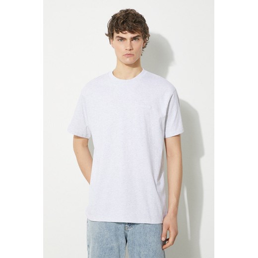 Carhartt WIP t-shirt bawełniany S/S Script Embroidery T-Shirt męski kolor szary melanżowy I030435.00TXX ze sklepu PRM w kategorii T-shirty męskie - zdjęcie 171220868