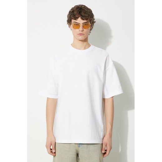 Carhartt WIP t-shirt bawełniany S/S Dawson T-Shirt męski kolor biały gładki I032317.02XX ze sklepu PRM w kategorii T-shirty męskie - zdjęcie 171220878