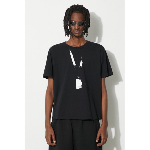 MM6 Maison Margiela t-shirt bawełniany męski kolor czarny z nadrukiem SH0GC0011 M PRM