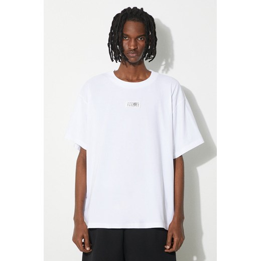 MM6 Maison Margiela t-shirt bawełniany męski kolor biały z aplikacją SH0GC0017 ze sklepu PRM w kategorii T-shirty męskie - zdjęcie 171220918